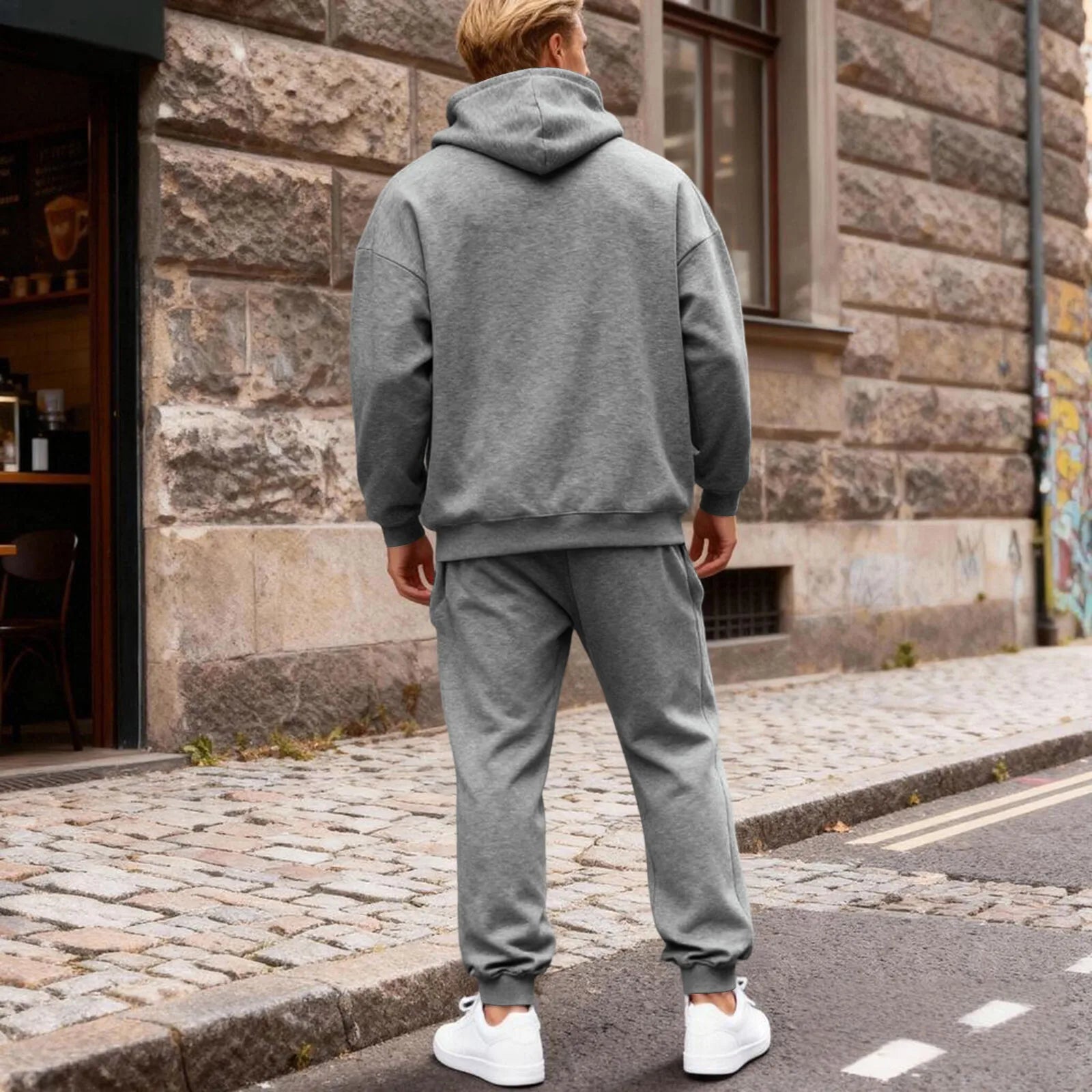 Fleece-Lined Thermal Tracksuit Set - Hooded Sweatshirt & Joggers | McDowell Gray