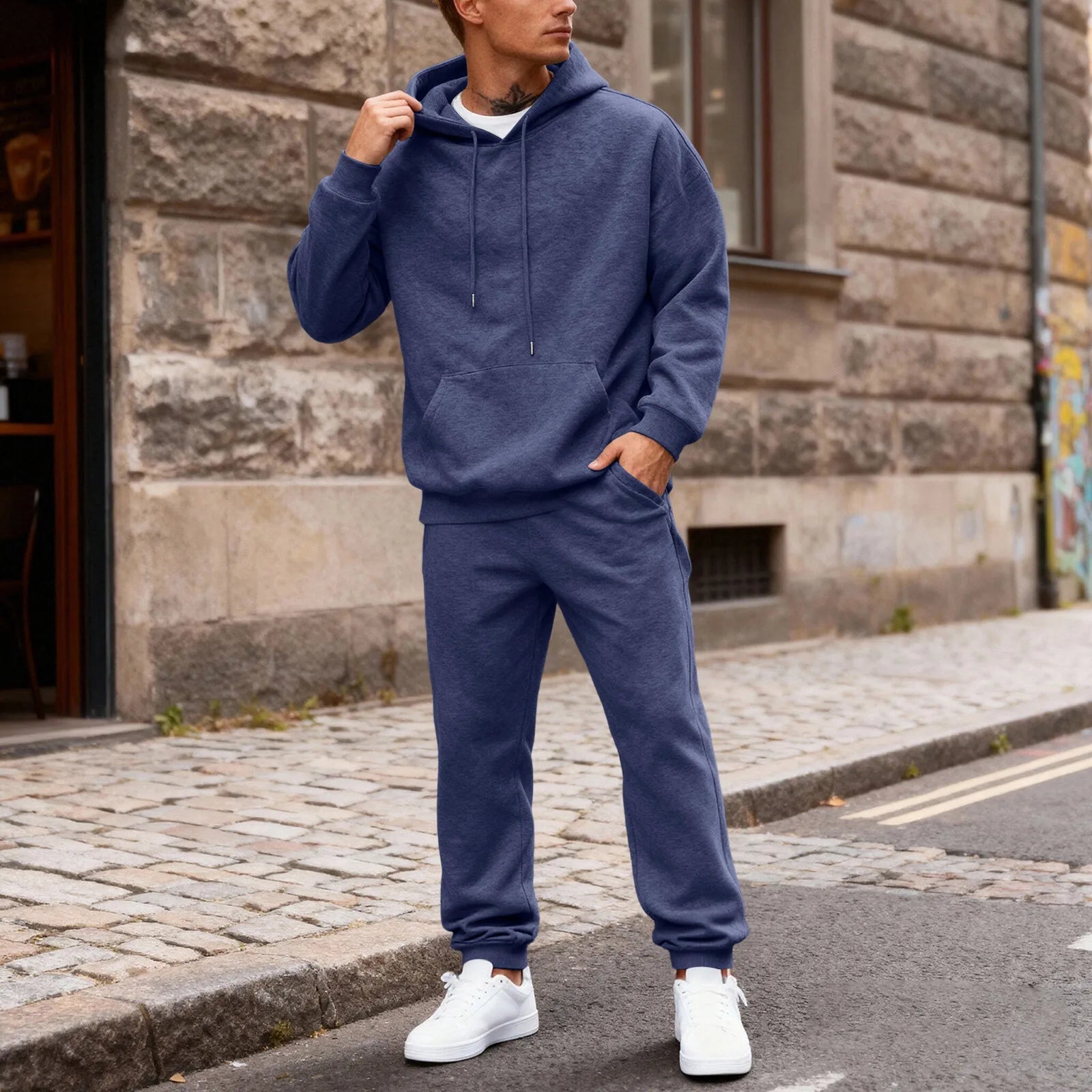 Fleece-Lined Thermal Tracksuit Set - Hooded Sweatshirt & Joggers | McDowell Gray