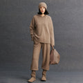 100% Pure Cashmere Hooded Set - Premium Luxury Loungewear