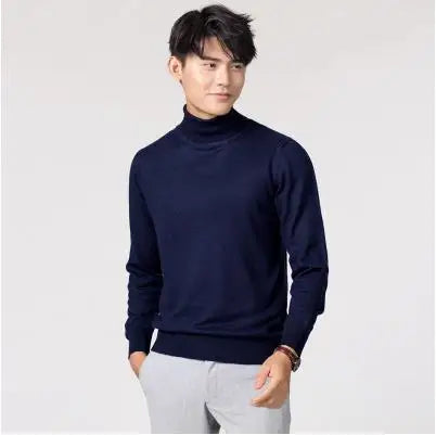 Men's Premium Cashmere Turtleneck Sweater | Luxury Knitwear