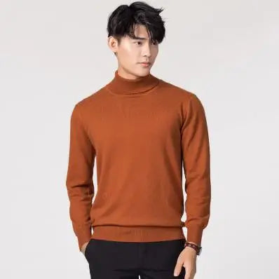 Men's Premium Cashmere Turtleneck Sweater | Luxury Knitwear