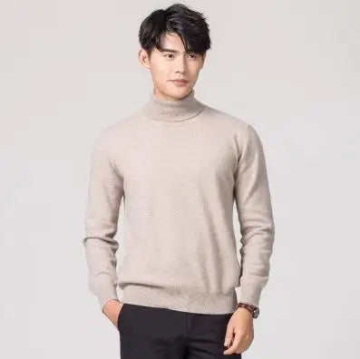 Men's Premium Cashmere Turtleneck Sweater | Luxury Knitwear