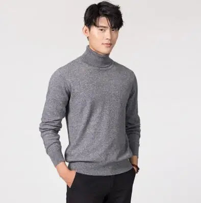 Men's Premium Cashmere Turtleneck Sweater | Luxury Knitwear