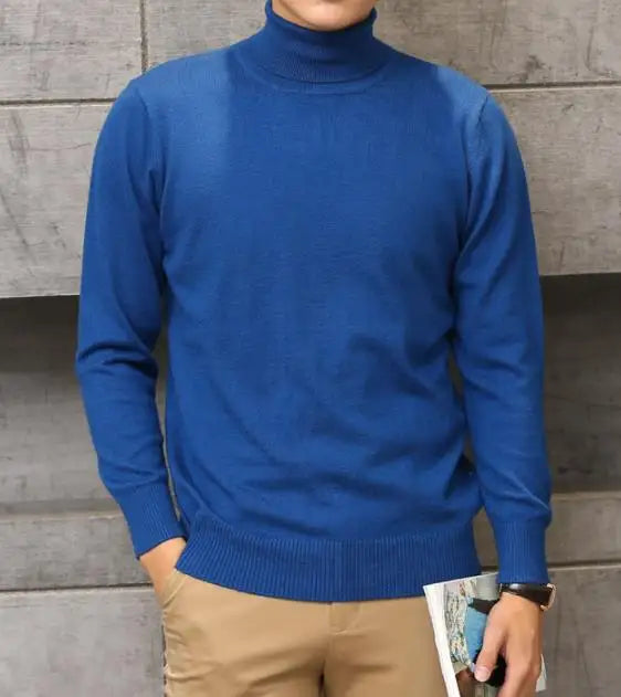 Men's Premium Cashmere Turtleneck Sweater | Luxury Knitwear