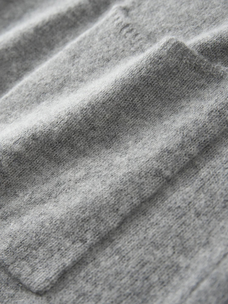 100% Pure Cashmere Long Cardigan - Luxury Knitwear Coat