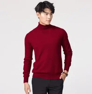 Men's Premium Cashmere Turtleneck Sweater | Luxury Knitwear